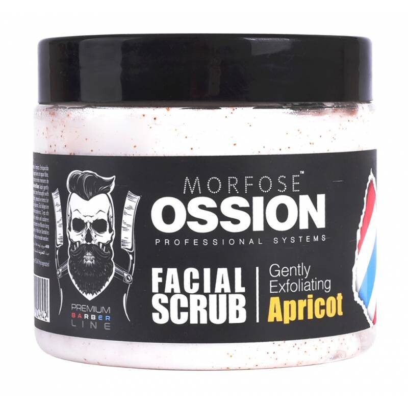 OSSION PREMIUM BARBER LINE FACIAL SCRUB 400ML APRICOT