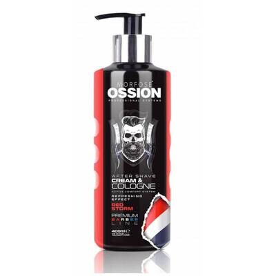OSSION PREMIUM BARBER LINE 400ML FACE CREAM&COLOGNE RED STORM