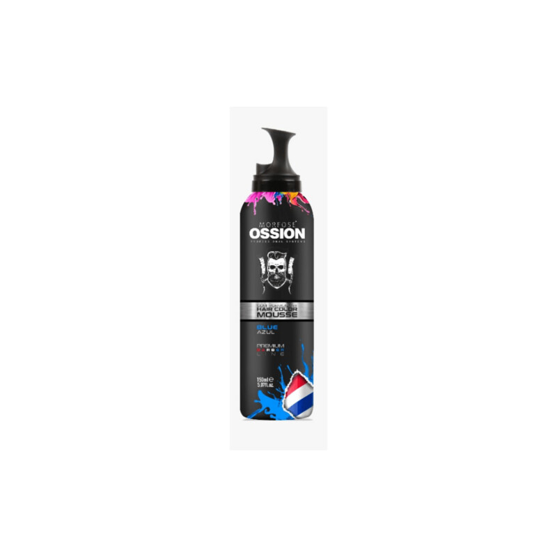 OSSION  SEMI PERMANENT HAIR COLOR MOUSSE BLUE 150 ML