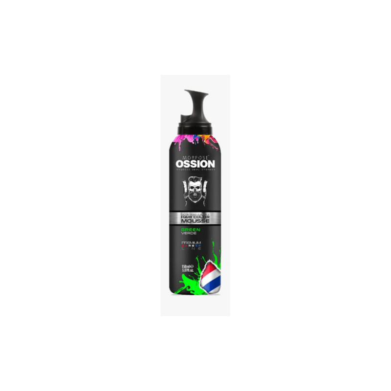 OSSION  SEMI PERMANENT HAIR COLOR MOUSSE GREEN 150 ML