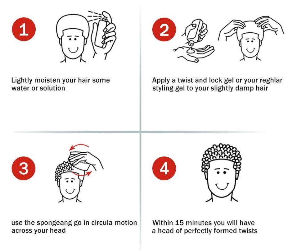 Cabello Afro Esponja Nudred cepillo ovalado, agujero 6mm - 1unidad