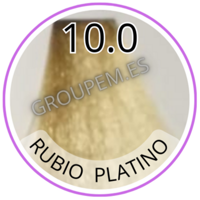 TINTE RUBIO PLATINO DE PELO PROFESIONAL FANOLA 10.0