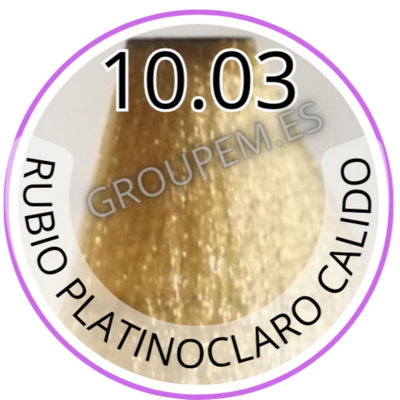 TINTE RUBIO PLATINO CLARO CALIDO DE PELO PROFESIONAL FANOLA 10.03