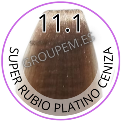 TINTE SUPER RUBIO PLATINO CENIZA DE PELO PROFESIONAL FANOLA 10.11