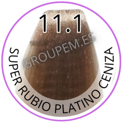 TINTE SUPER RUBIO PLATINO CENIZA DE PELO PROFESIONAL FANOLA 11.1 100ml