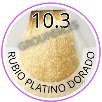 TINTE RUBIO PLATINO DORADO DE PELO PROFESIONAL FANOLA 10.3 100ml