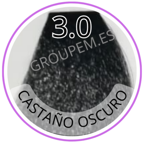 TINTE CASTAÑO OSCURO DE PELO PROFESIONAL FANOLA 3.0 100ml