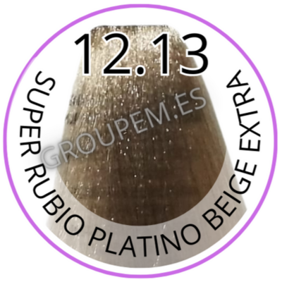 TINTE SUPER RUBIO PLATINO BEIGE EXTRA DE PELO PROFESIONAL FANOLA 12.13 100ml