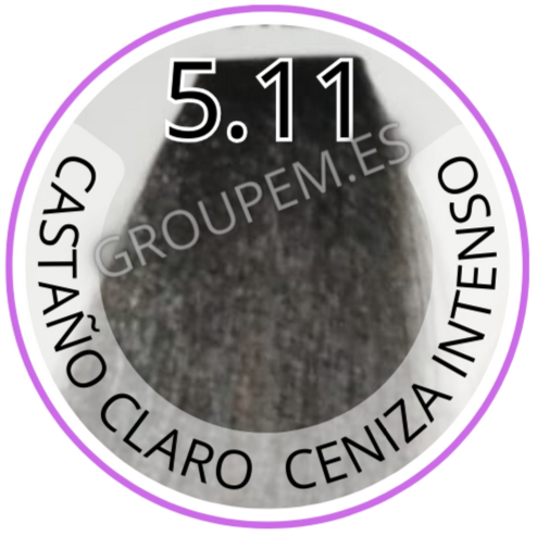 TINTE CASTAÑO CLARO CENIZA INTENSO DE PELO PROFESIONAL FANOLA 5.11 100ml