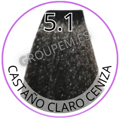 TINTE CASTAÑO CLARO CENIZA DE PELO PROFESIONAL FANOLA 5.1 100ml