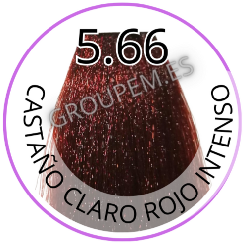 TINTE CASTAÑO CLARO ROJO INTENSO DE PELO PROFESIONAL FANOLA 5.66 100ml