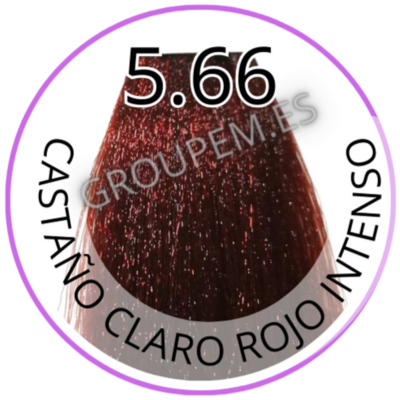 TINTE CASTAÑO CLARO ROJO INTENSO DE PELO PROFESIONAL FANOLA 5.66 100ml