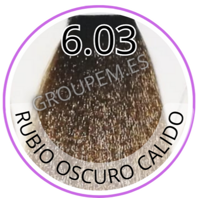 TINTE RUBIO OSCURO DORADO DE PELO PROFESIONAL FANOLA 6.03 100ml