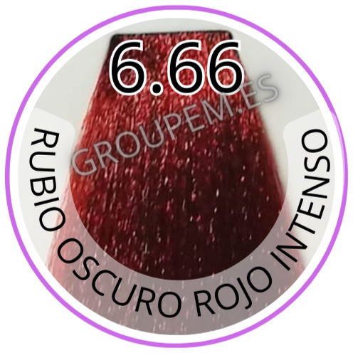 TINTE RUBIO OSCURO ROJO INTENSO DE PELO PROFESIONAL FANOLA 6.66 100ml