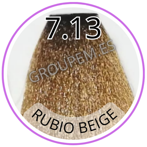 TINTE RUBIO BEIGE DE PELO PROFESIONAL FANOLA 7.13 100ml