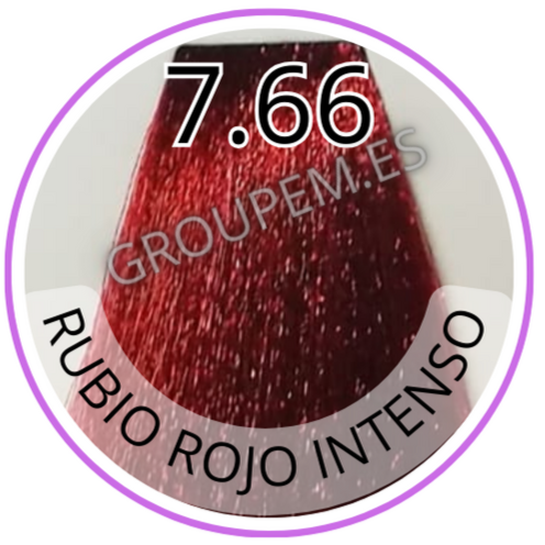 TINTE RUBIO ROJO INTENSO DE PELO PROFESIONAL FANOLA 7.66 100ml