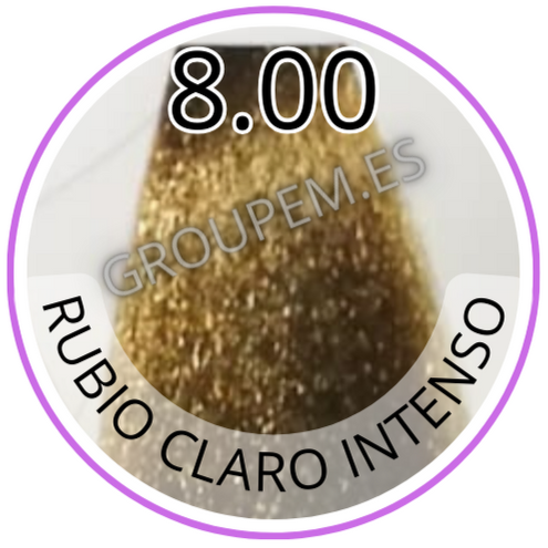 TINTE RUBIO CLARO INTENSO DE PELO PROFESIONAL FANOLA 8.00 100ml