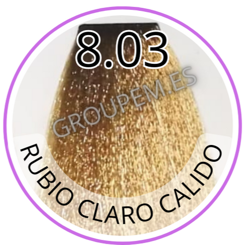 TINTE RUBIO CLARO CALIDO DE PELO PROFESIONAL FANOLA 8.03 100ml