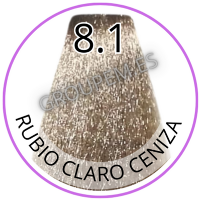 TINTE RUBIO CLARO CENIZA DE PELO PROFESIONAL FANOLA 8.1