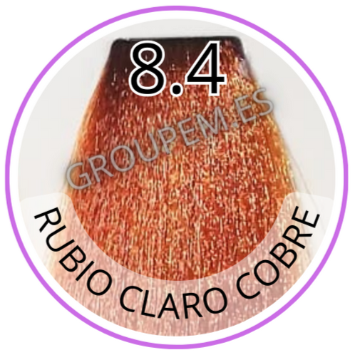 TINTE RUBIO CLARO COBRE DE PELO PROFESIONAL FANOLA 8.4