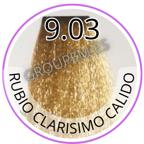 TINTE RUBIO CLARISIMO CALIDO DE PELO PROFESIONAL FANOLA 9.03 100ml