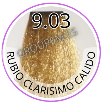 TINTE RUBIO CLARISIMO CALIDO DE PELO PROFESIONAL FANOLA 9.03 100ml