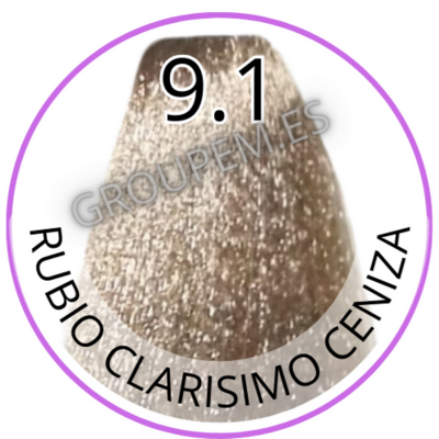 TINTE RUBIO CLARISIMO CENIZA DE PELO PROFESIONAL FANOLA 9.1 100ml