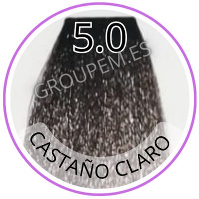 TINTE CASTAÑO CLARO  DE PELO PROFESIONAL FANOLA 5.0 100ML