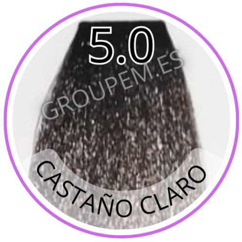 TINTE CASTAÑO CLARO  DE PELO PROFESIONAL FANOLA 5.0 100ML
