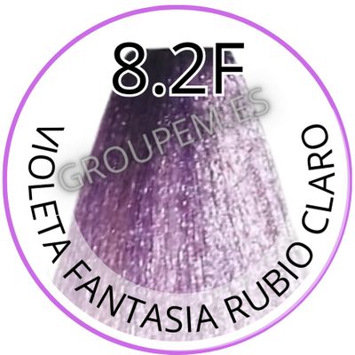 TINTE VIOLETA FANTASIA RUBIO CLARO DE PELO PROFESIONAL FANOLA 8.2F 100ml