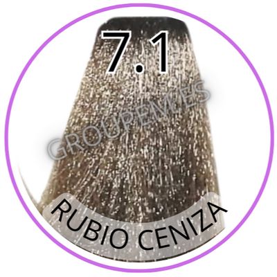 TINTE RUBIO CENIZA DE PELO PROFESIONAL FANOLA 7.1 100ml