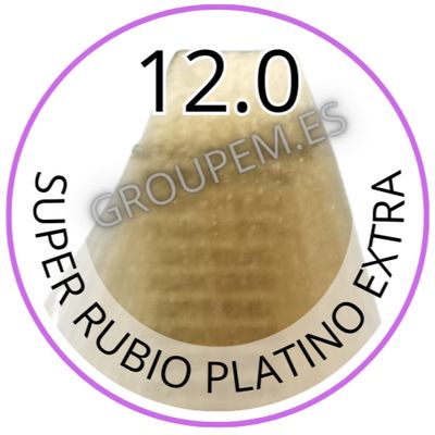 TINTE SUPER RUBIO PLATINO EXTRA DE PELO PROFESIONAL FANOLA 12.0 100ml
