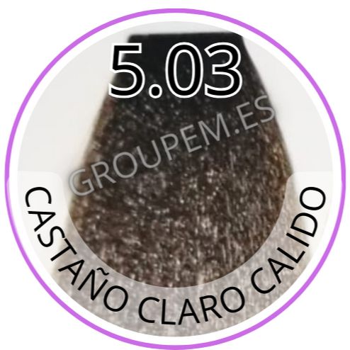 TINTE CASTAÑO CLARO CALIDO DE PELO PROFESIONAL FANOLA 5.03 100ml