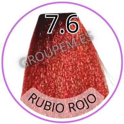 TINTE RUBIO ROJO DE PELO PROFESIONAL FANOLA 7.6 100ml
