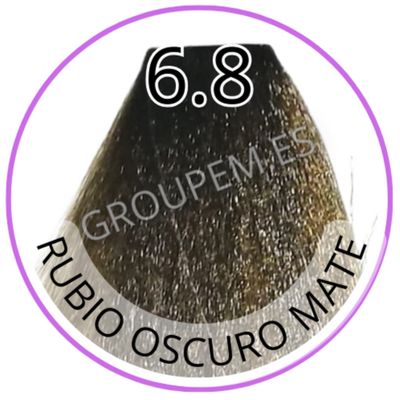 TINTE RUBIO OSCURO MATE DE PELO PROFESIONAL FANOLA 6.8 10ml