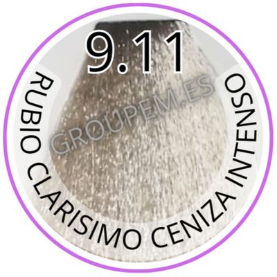 TINTE RUBIO CLARISIMO CENIZA INTENSO DE PELO PROFESIONAL FANOLA 9.11 100ml