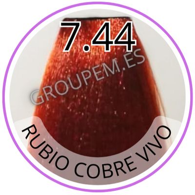 TINTE RUBIO COBRE VIVO DE PELO PROFESIONAL FANOLA 7.44 100ml TINTE RUBIO COBRE VIVO DE PELO PROFESIONAL FANOLA 7.44 100ml