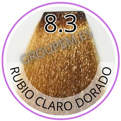 TINTE RUBIO CLARO DORADO DE PELO PROFESIONAL FANOLA 8.3 100ml
