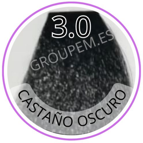 TINTE CASTAÑO OSCURO DE PELO PROFESIONAL FANOLA 3.0 100ml