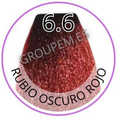 TINTE RUBIO OSCURO ROJO DE PELO PROFESIONAL FANOLA 6.6 10ml