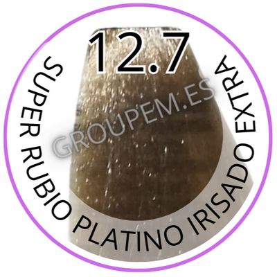 TINTE SUPER RUBIO PLATINO IRISADO EXTRA DE PELO PROFESIONAL FANOLA 12.7 100ml