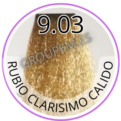 TINTE RUBIO CLARISIMO CALIDO DE PELO PROFESIONAL FANOLA 9.03 100ml