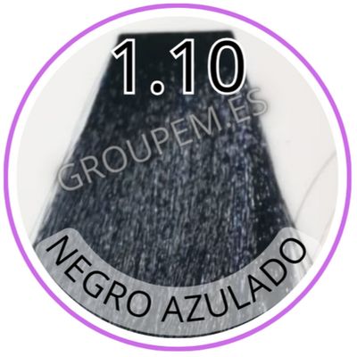 TINTE NEGRO AZULADO DE PELO PROFESIONAL FANOLA 1.10 100ml