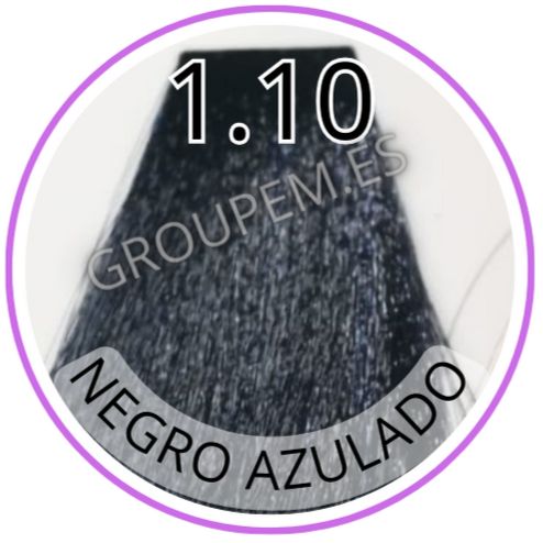 TINTE NEGRO AZULADO DE PELO PROFESIONAL FANOLA 1.10 100ml