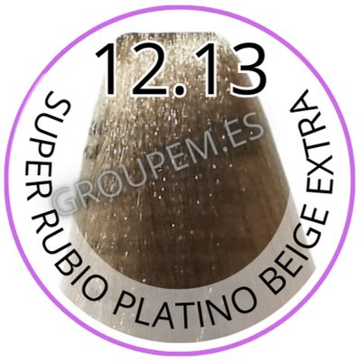 TINTE SUPER RUBIO PLATINO BEIGE EXTRA DE PELO PROFESIONAL FANOLA 12.13 100ml