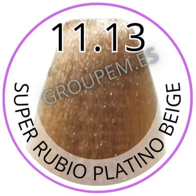 TINTE SUPER RUBIO PLATINO BEIGE DE PELO PROFESIONAL FANOLA 11.13 100ml