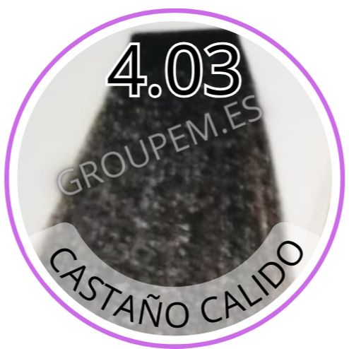 TINTE CASTAÑO CALIDO DE PELO PROFESIONAL FANOLA 4.03 100ml