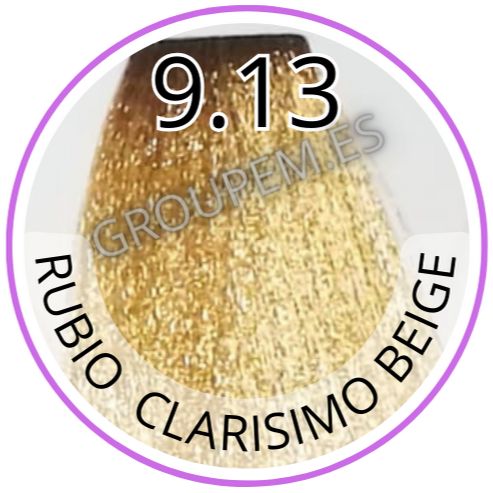 TINTE RUBIO CLARISIMO BEIGE DE PELO PROFESIONAL FANOLA 9.13 100ml