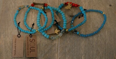 Soul Design : Juju aqua bracelets set of 5
