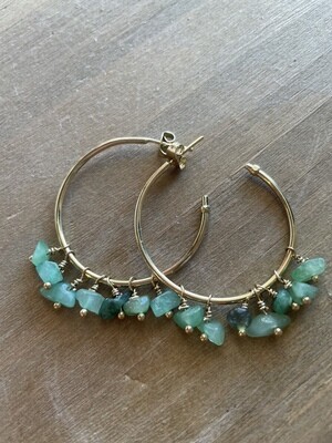 Soul Design: Beaded Lamu Earrings Turquoise
